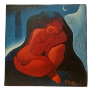 Hugues Mahoas, Desert Lover, 2007, Oil on Canvas