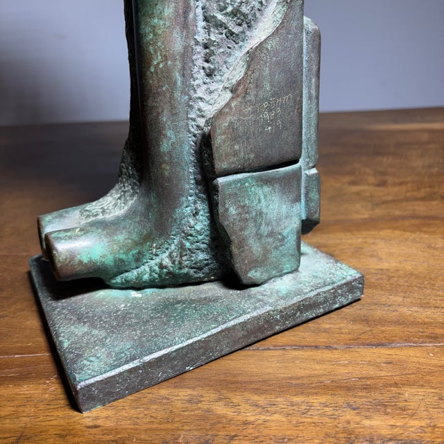 Horst Böhm, Modernist Sculpture Totem, 1983, Bronze For Sale - Image 18 of 18