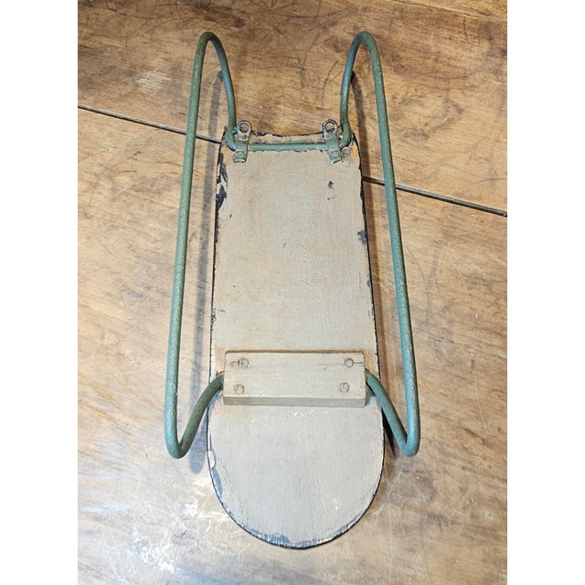 Antique Hand Painted Salesman Sample Wooden Sled For Sale - Image 14 of 15