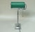 Metal Art Deco Bankers Lamp in Chrome-Plated and Green Enameled Shade, 1920s For Sale - Image 7 of 18