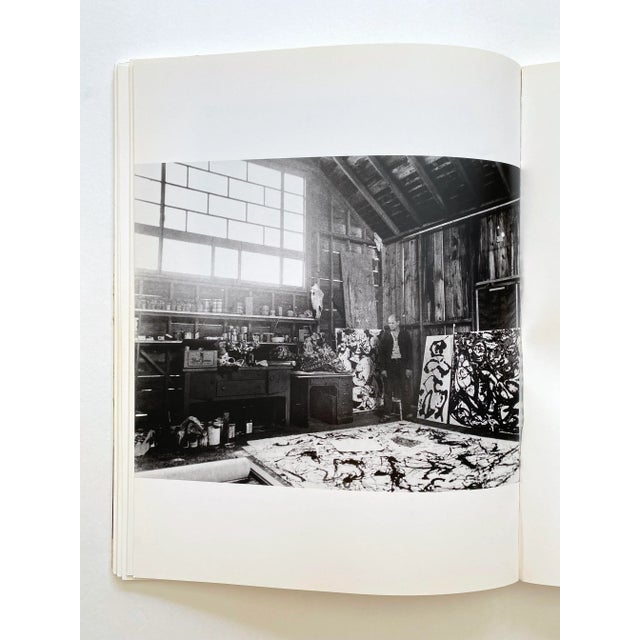 Jackson Pollock " Black Enamel Paintings " Vintage 1990 1st Edtn Lithograph Print Large Abstract Expressionist Exhibition Art Book For Sale - Image 12 of 13