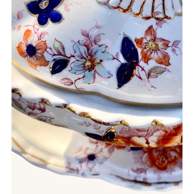 Late 19th Century Late Meyer Sauce Tureen on Dish With Serving Spoon/ Ladle. For Sale - Image 14 of 15
