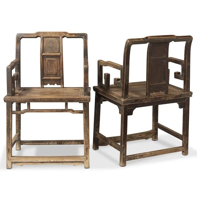 Set of Walnut Southern Official Chairs For Sale - Image 4 of 8