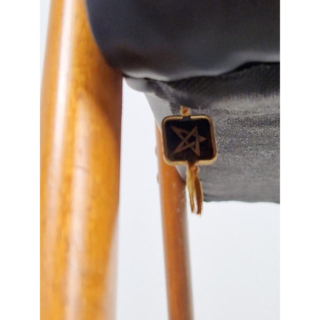 Vintage Beech Armchair from De Ster Gelderland, 1960s For Sale - Image 9 of 11