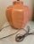Late 20th Century Late 20th Century Salmon Colored Ceramic Lamp For Sale - Image 5 of 6