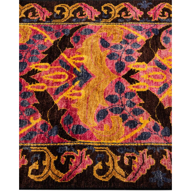 Solo Rugs Arts & Crafts, One-of-a-Kind Hand-Knotted Runner Rug - Multi, 2' 7" x 10' 2" For Sale - Image 4 of 8