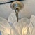 Neoclassical Myran Allan Luxury Lighting Vintage Italian Satin Glass and Silver Semi Flush Mount/Chandelier For Sale - Image 3 of 6