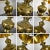 Mid 20th Century Tibetan Brass Lamps Hand Hammered With Glass Jewel Detail & New Black Shades, a Pair For Sale - Image 13 of 14