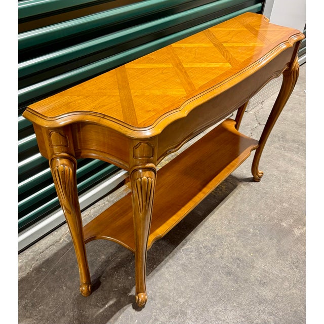 Mid 20th Century Mid 20th Century Louis XV French Provincial Console Table For Sale - Image 5 of 11