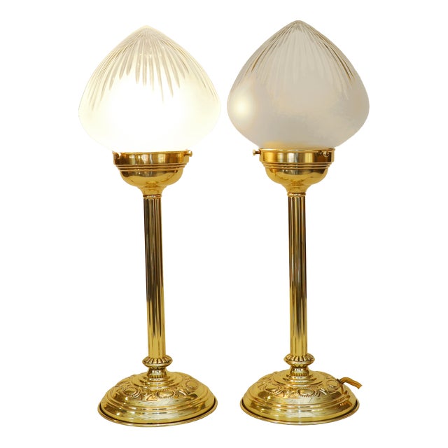 Art Nouveau Floor Lamps, 1890s, Set of 2 For Sale