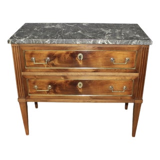 Late 18th Century Louis XVI Style Walnut Commode For Sale