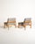 A pair of "Moduline" armchairs designed by Torben Lind and Ole Gjerløv-Knudsen and produced by France & Søn in the 1960s....