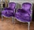 Gustavian Bergeren Armchair in Velvet, Set of 2 For Sale - Image 4 of 5