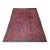 Vintage Turkish Oushak Hand-Knotted Rug, Red Geometric Design, 1900s For Sale