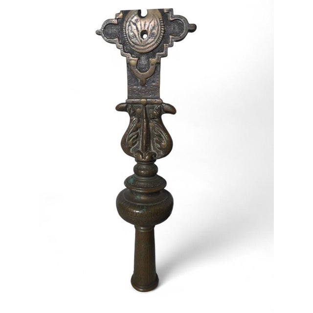 This magnificent 17th-century Italian processional cross is crafted from bronze, showcasing the religious and artistic...