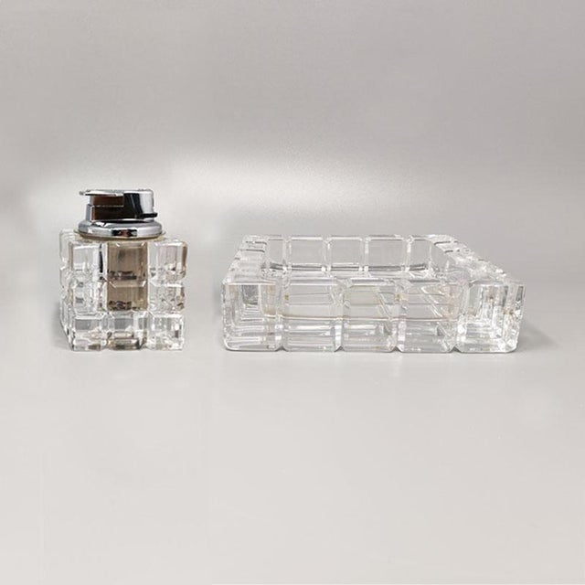 Smoking Set in Crystal by Colle, Italy, 1970s, Set of 2 For Sale - Image 9 of 9