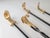 Brutalist Brutalist Brass and Iron Fireplace Tool Set by David Marshall, 1970s For Sale - Image 3 of 11