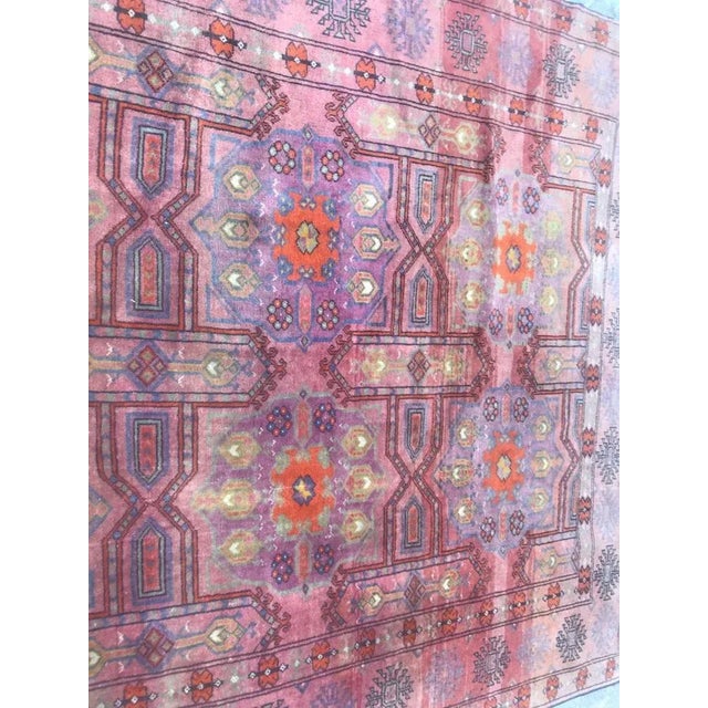 Textile Vintage Turkmen Rug For Sale - Image 7 of 15
