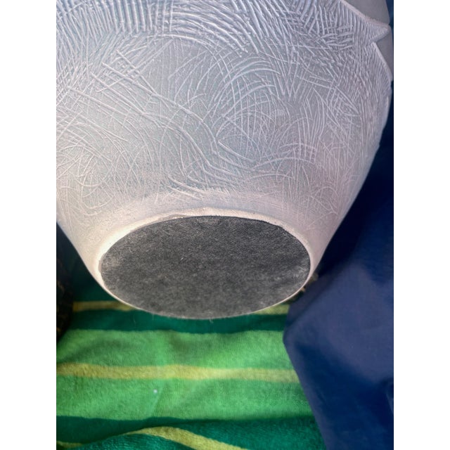 1980s Mid-Century Casual Lamps of California Gray Southwest Table Lamp For Sale In Palm Springs - Image 6 of 8