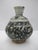 18th Century Antique Vietnamese Southeast Asian Blue Flower Pottery Jarlet Bottle Vase For Sale - Image 5 of 11