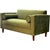 Brand New Loveseat Sofa Avocado Green Velvet Upholstery Solid Wood Frame’ For Sale - Image 4 of 7