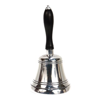 Vintage English Silver Plate Table Bell by Walker & Hall, 1962 For Sale