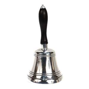 Vintage English Silver Plate Table Bell by Walker & Hall, 1962