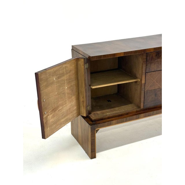 Italian Art Deco Walnut Sideboard, 1950s For Sale - Image 6 of 18
