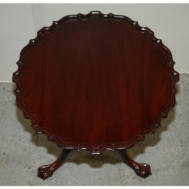 Georgian Style Hardwood Tilt Top Tripod Table For Sale - Image 13 of 18