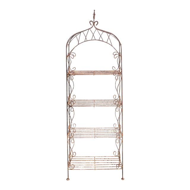 Vintage Iron Garden Shelf Chairish