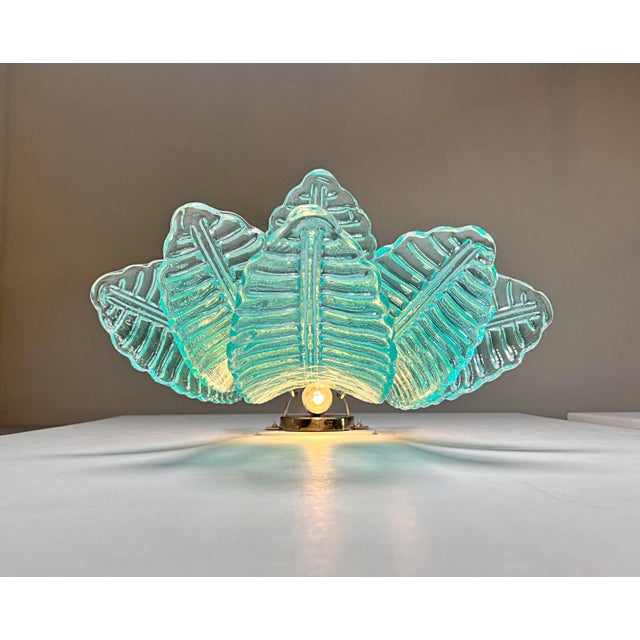 Vintage Turquoise Murano Glass Felci Wall Sconces, 1990s, Set of 2 For Sale - Image 6 of 18