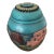 Southwest High Relief Ceramic Covered Jar With Sunface Kachina Lid For Sale