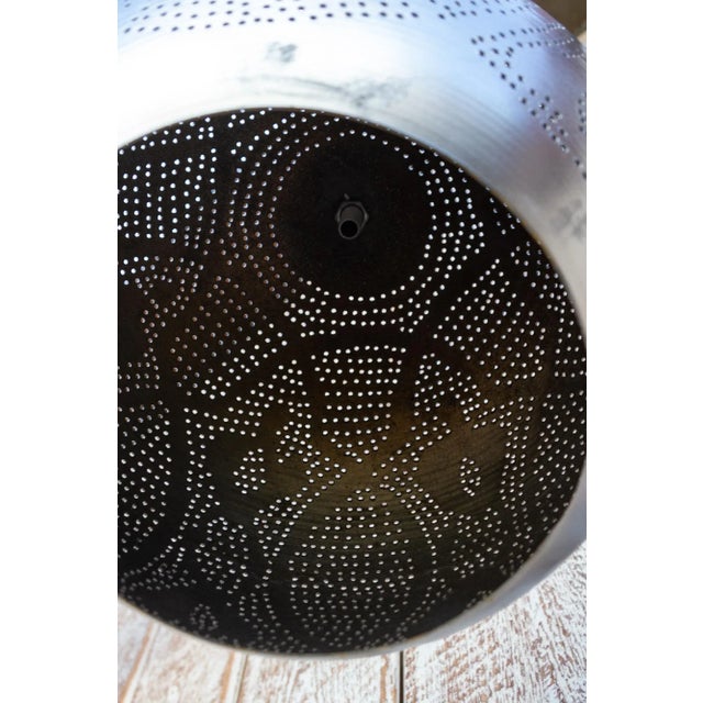 1990s Arabesque Moorish Sphere Pendant Lantern For Sale - Image 5 of 11