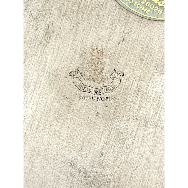 Mid 20th Century English Sheffield Vintage Silver Wine Bottle Coaster For Sale - Image 5 of 6