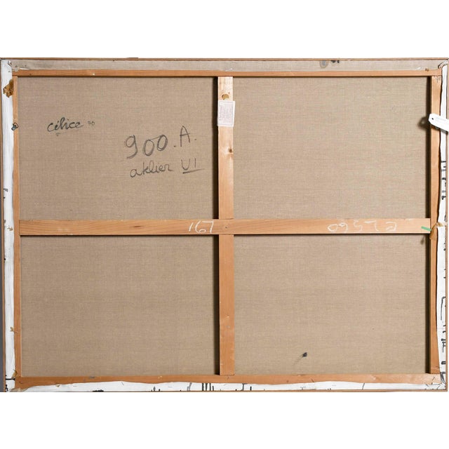 Pierre Celice (French, 1932-2019) Atelier Vi, 1970, Large-Scale Oil on Canvas For Sale - Image 4 of 6