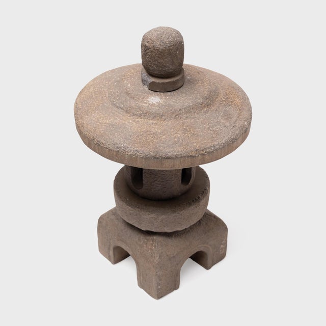 Chinese Petite Chinese Stone Table Lantern For Sale - Image 3 of 7