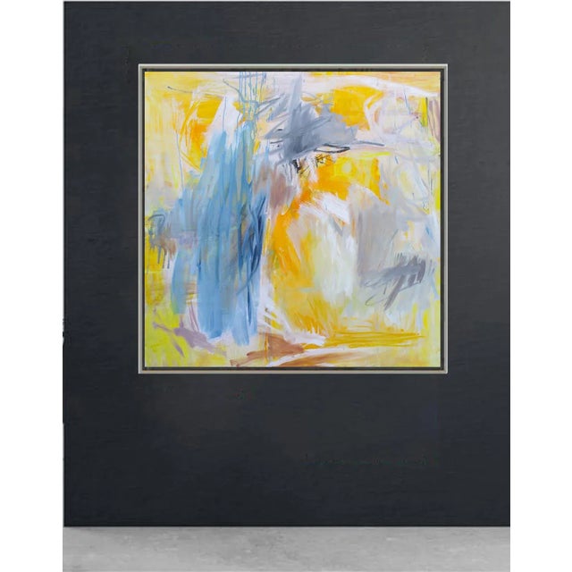 "Eclipse" by Trixie Pitts Large Abstract Expressionist Oil Painting on Linen For Sale - Image 9 of 12