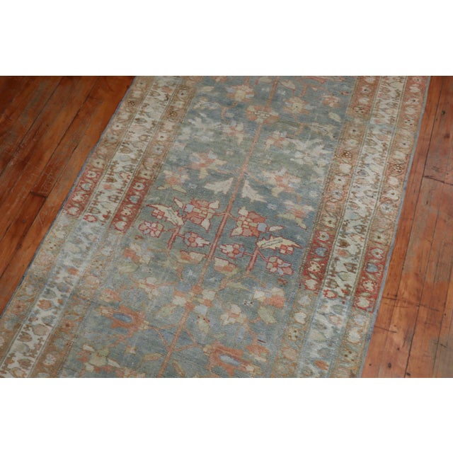 Persian Blue Malayer Runner rug no.j1606 For Sale - Image 3 of 10
