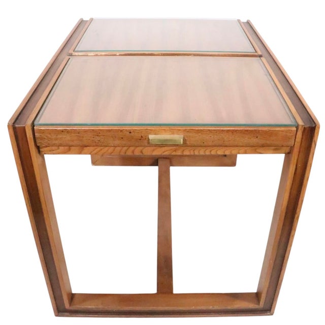 Hollywood Regency Style Side Table With Pull Out Extension Top C. 1960/70's For Sale - Image 13 of 18