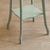 Mint Green Flower Stand with Two-Tiered Wooden Column with Curved Legs For Sale - Image 4 of 11