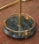 Mid 20th Century Mid-Century French Brass and Green Marble Five-Piece Fireplace Tool Set For Sale - Image 5 of 9