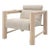 Natural Modern Armchair For Sale
