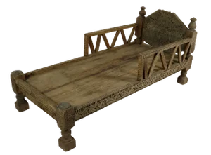 Antique Wooden Swat Valley Prayer Board, Northern Pakistan, 1890s