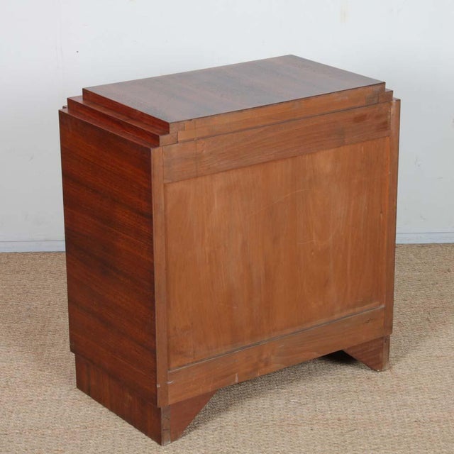 1930s Art Deco Walnut Chest of Drawers, France, 1930s-1940s For Sale - Image 5 of 6