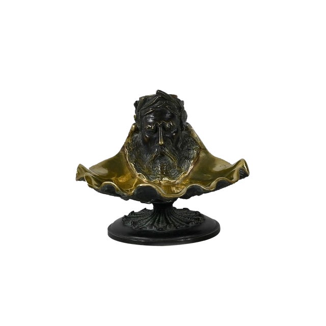 Inkwell in Double Patina Bronze, Late 19th Century For Sale