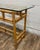 Mid 20th Century Vintage MCM Coastal Boho Style Sculpted Rattan Bamboo Glass Top Console Table For Sale - Image 5 of 9
