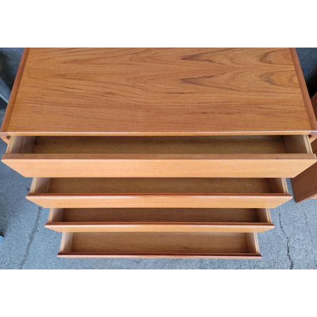 Danish Modern Teak Dressers - A Pair For Sale - Image 9 of 16