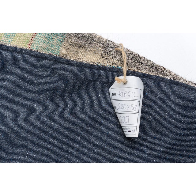 Off-white Decorative Vintage Anatolian Kilim Rug For Sale - Image 8 of 11