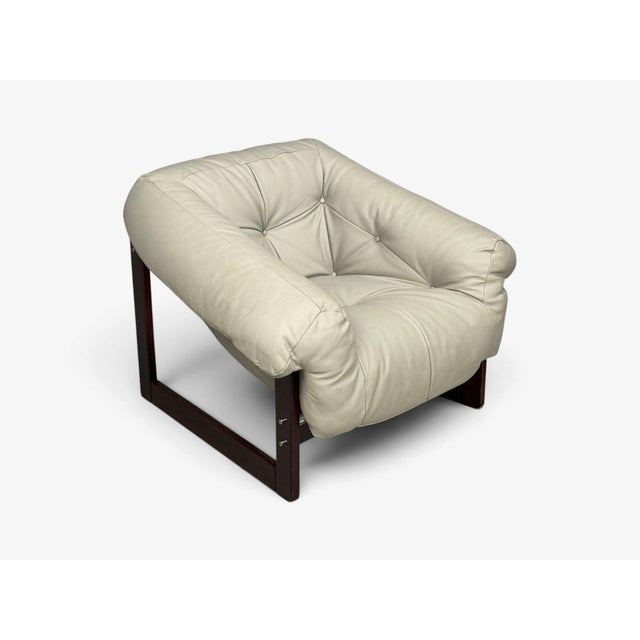 Percival Lafer, Mp-93 Lounge Chairs, Rosewood, Leather, Brazil, 1960s For Sale - Image 9 of 16