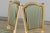 Antique French Louis XVI Style Painted Accent Side Chairs in Green Stripe - A Pair For Sale - Image 16 of 18